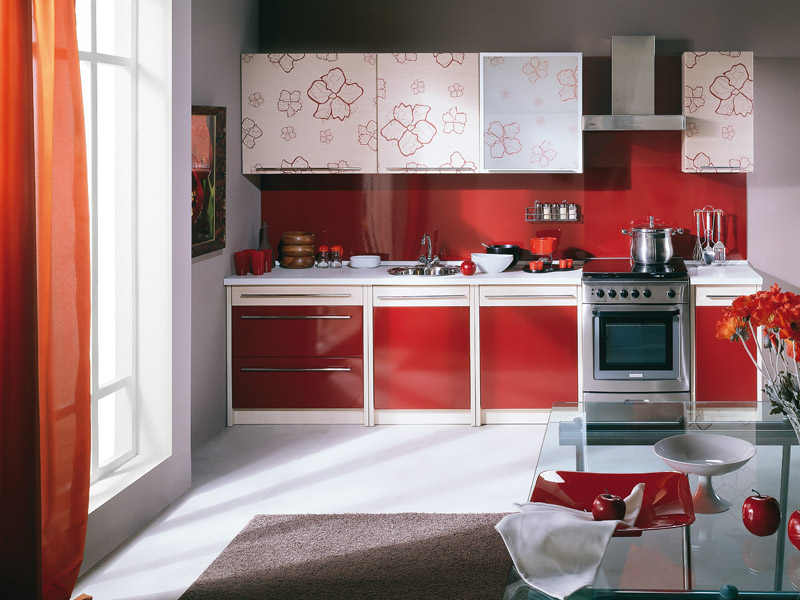 Поєднання кухонного гарнітура з кольором інших деталей на кухні