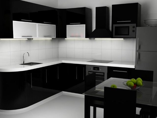 Чорний кухонний гарнітур – розкіш в кожен дім!