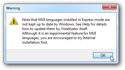 Зміна мови інтерфейсу в Vista або Windows 7