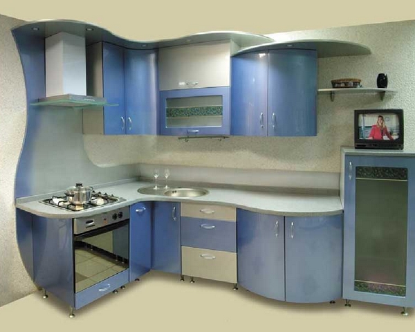 Меблі для кухні в стилі хайтек: блиск і глянець технодизайну