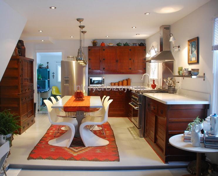 Меблі при оформленні кухонного інтерєру квартири