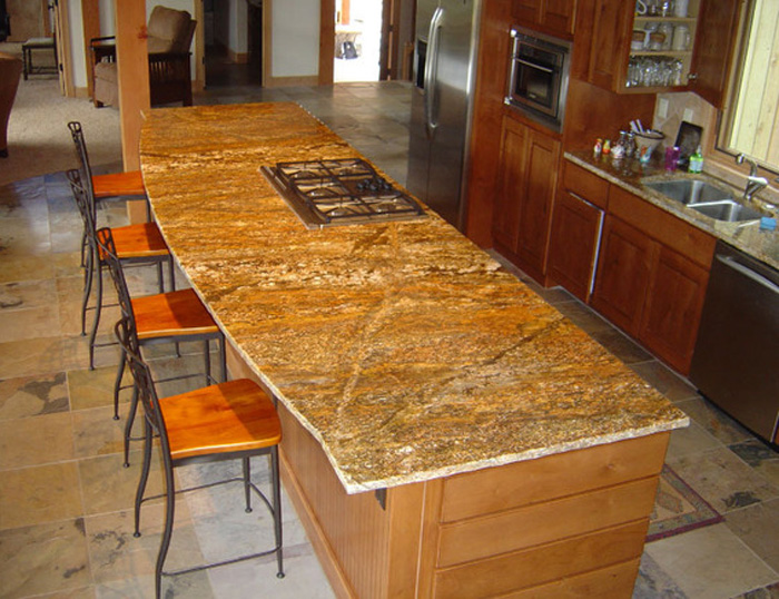 Стільниця для кухонного столу — мармур, пластик, дерево, камінь Фото