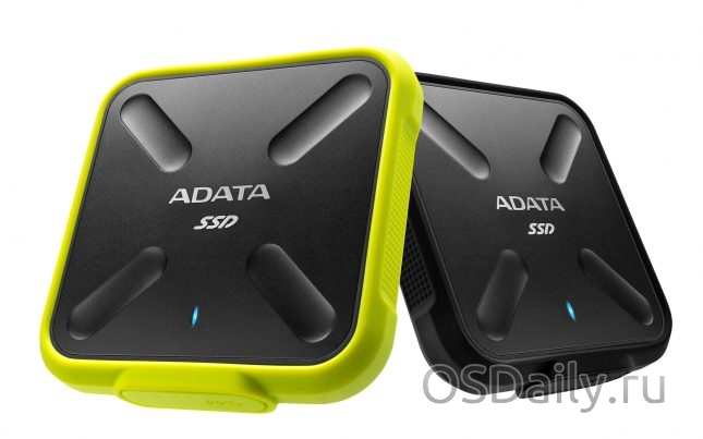 Компанія ADATA представила SD700 Durable External міцний зовнішніх 3D NAND корпус для SSD накопичувача