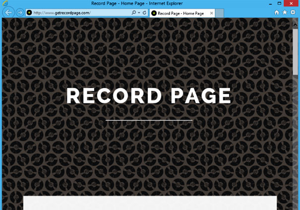 Огляд програми Record Page