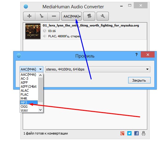 Як конвертувати файли FLAC в MP3, AAC, WMA, WAV і т. д.?
