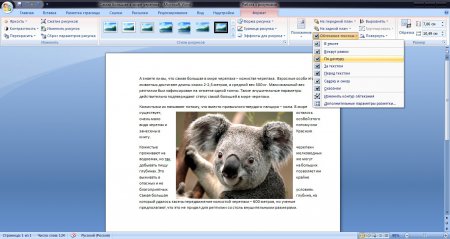 Як зробити обтікання зображення текстом у Microsoft Word?
