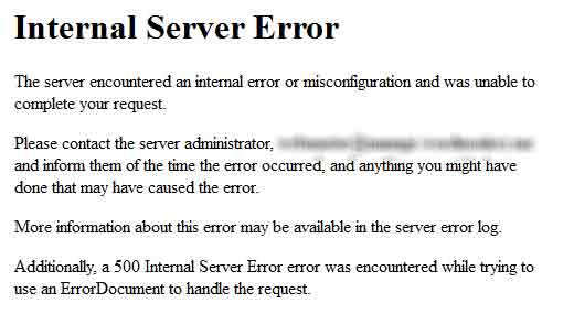 500 Internal Server Error що це за помилка