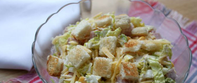 Салат з пекінської капусти рецепти з шинкою – дивно смачно