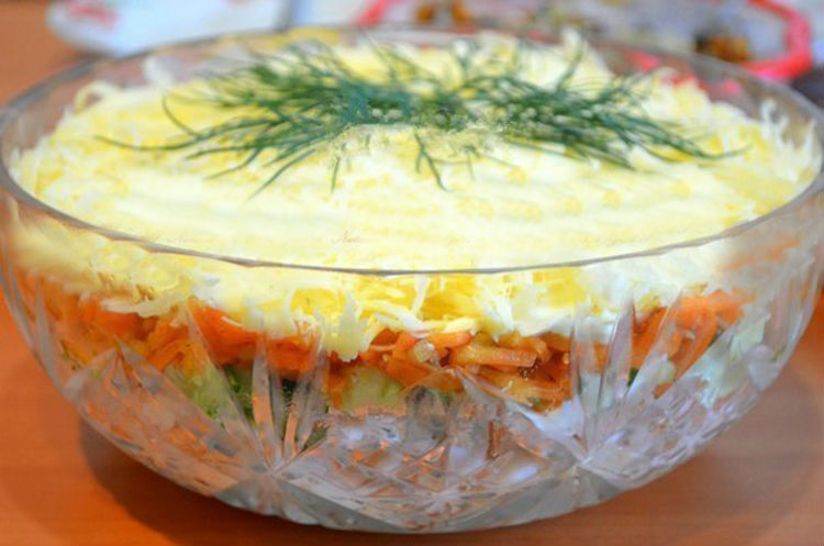 Смачний салат «Захват»: рецепт з корейською морквою