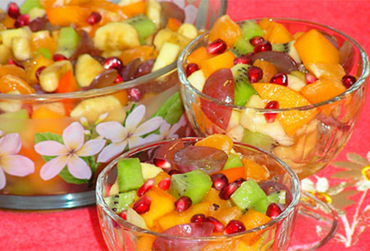 Оригінальні рецепти фруктових салатів на новий рік