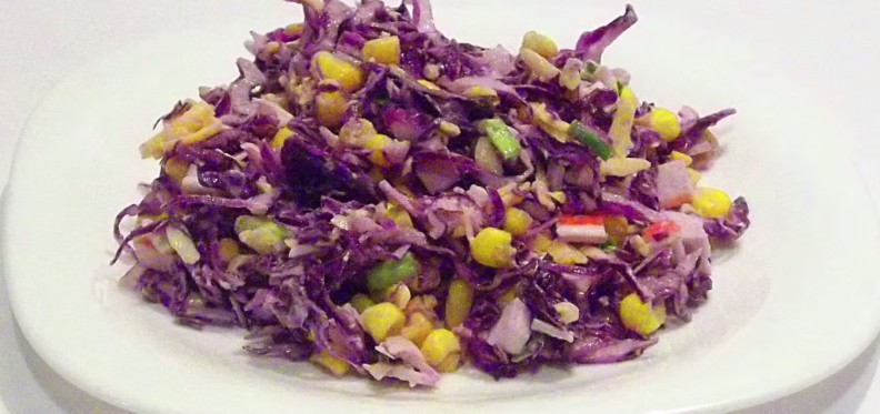 Салат з фіолетовою капусти рецепти – запамятовується свіжість