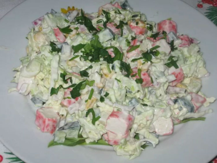 Салат з пекінської капусти рецепти з огірком – аромат і свіжість
