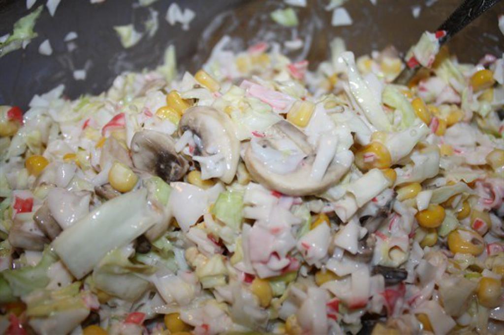 Кукурудза консервована салати рецепти з грибами